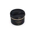 Luxury Matt Gold Foil Logo Round Paper Box